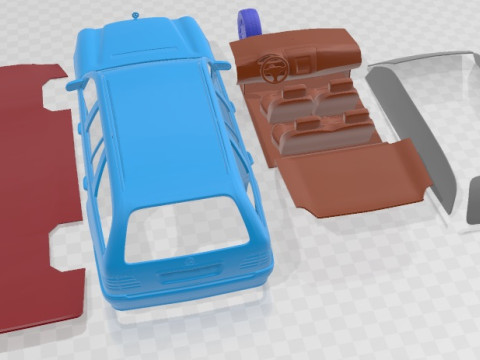 Mercedes Benz E Class Wagon 1999 Printable Car 3D 打印模型