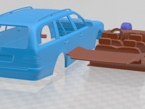 Mercedes Benz E Class Wagon 1999 Printable Car 3D 打印模型