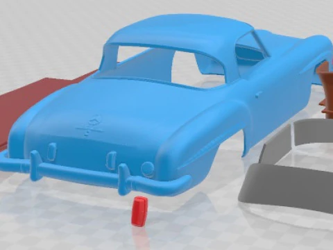 Mercedes Benz SL Class R121 1955 Printable Car 3D Print Model