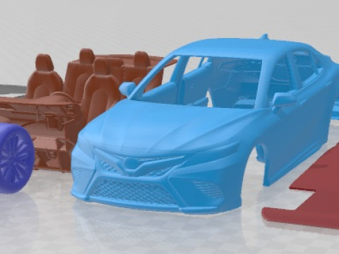 Toyota Camry 2018 Printable Car 3D 打印模型
