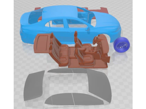 Toyota Camry 2018 Printable Car 3D Print Model