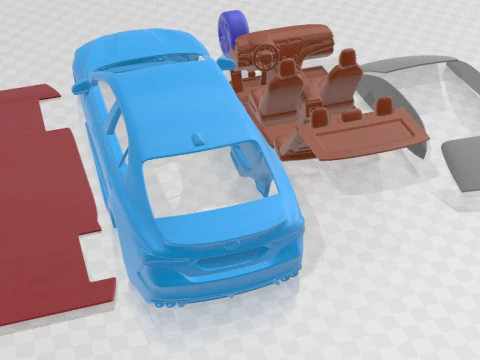 Toyota Camry 2018 Printable Car 3D Print Model