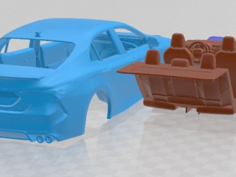 Toyota Camry 2018 Printable Car 3D Print Model