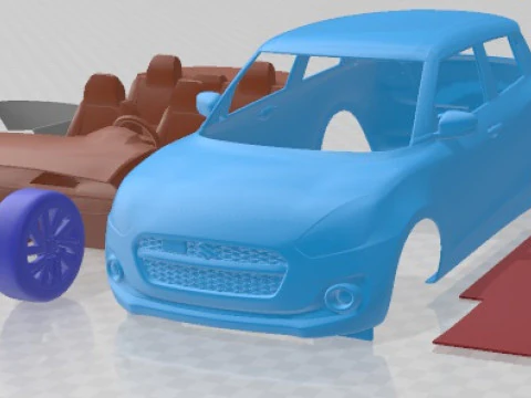 Auto stampabile Suzuki Swift 2021 Modello di stampa 3D