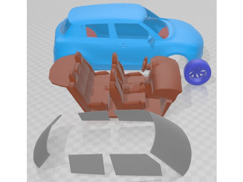 Suzuki Swift 2021 Printable Car Modelo de Impressão 3D