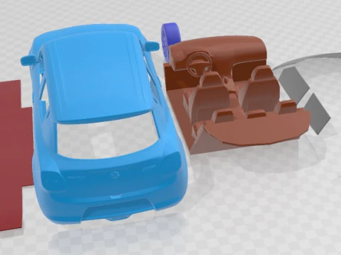 Suzuki Swift 2021 Printable Car 3D Print Model