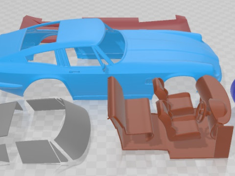 AC 428 1965 Printable Car 3D Print Model