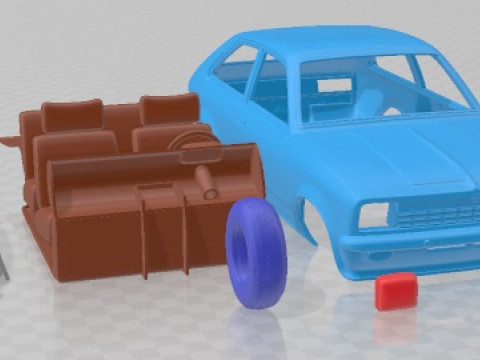 Opel Kadett City 1975 Printable Car Modèles 3D en vedette
