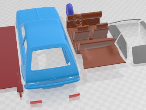 Opel Kadett City 1975 Printable Car Modèles 3D en vedette