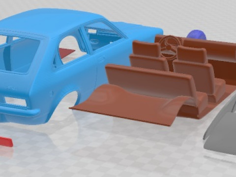 Opel Kadett City 1975 Printable Car Modèles 3D en vedette