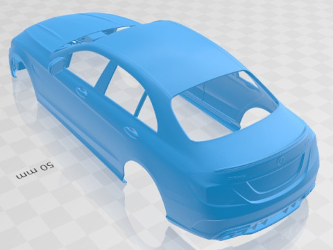 Mercedes C63 S AMG sedan 2019 Printable Body Car Modelo de impresión 3D