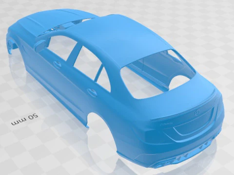 Mercedes C63 S AMG sedan 2019 Printable Body Car 3D Print Model