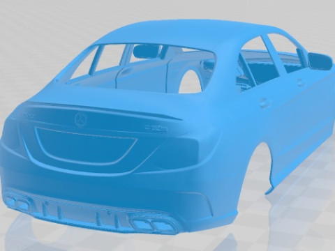 Mercedes C63 S AMG sedan 2019 Printable Body Car Modelo de impresión 3D