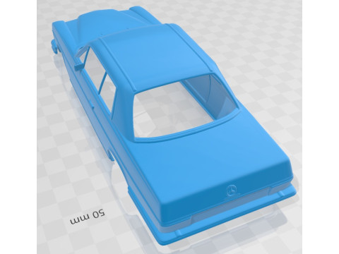Mercedes Benz W114 1968 Printable Body Car Modelo de impresión 3D
