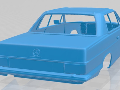 Mercedes Benz W114 1968 Printable Body Car Modelo de impresión 3D