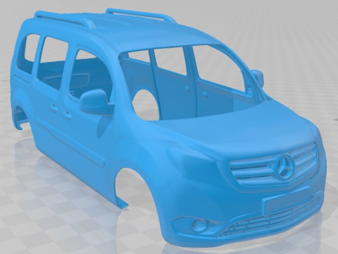 Mercedes Citan Body Printable Van 3D-Druckmodell