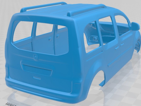 Mercedes Citan Body Printable Van 3D-Druckmodell