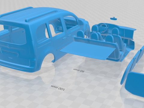 Mercedes Citan Printable Van 3Dプリントモデル