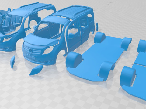 Mercedes Citan Printable Van Modelo de Impressão 3D