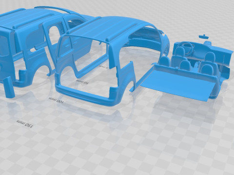 Mercedes Citan Printable Van 3Dプリントモデル