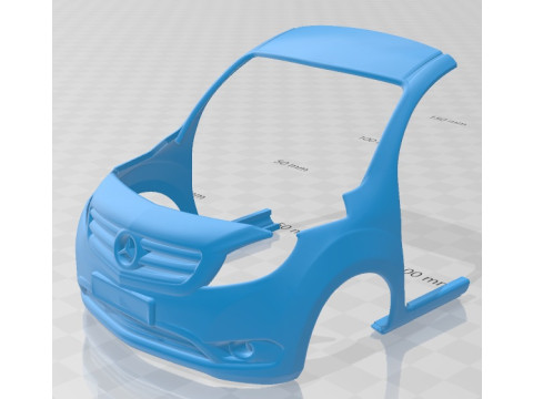 Mercedes Citan Printable Van 3Dプリントモデル