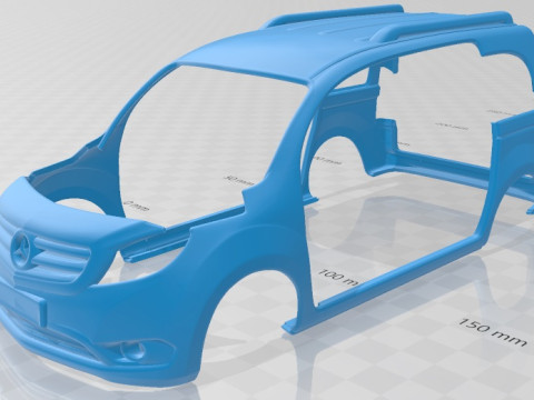 Mercedes Citan Printable Van 3Dプリントモデル