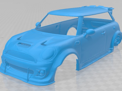 Cooper R56 Printable Body Car Modelo de Impressão 3D