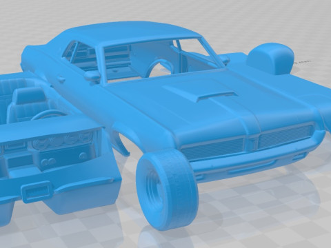 Mercury Cougar XR 7 1969 Printable Car Modelo de Impressão 3D