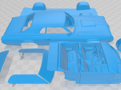 Mercury Cougar XR 7 1969 Printable Car Modelo de Impressão 3D