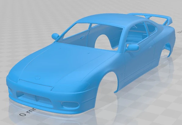 Nissan 240 SX Silvia S15 1999 Printable Body Car 3D Print Model .c4d .max .obj .3ds .fbx .stl .blend 