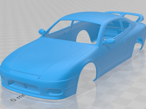 Nissan 240 SX Silvia S15 1999 Printable Body Car 3Dプリントモデル