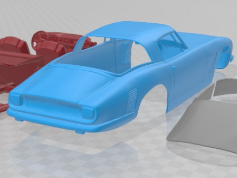 ISO Grifo 1969 Printable Car Model Cetak 3D