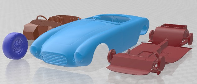 Ferrari 212 Export 1951 Printable Car Model do druku 3D .c4d .max .obj .3ds .fbx .stl .blend 