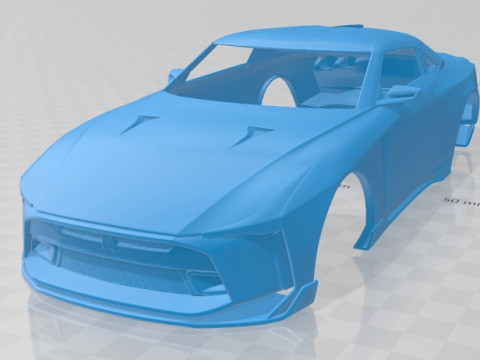 Nissan GT-R50 2018 Printable Body Car 3D Print Model