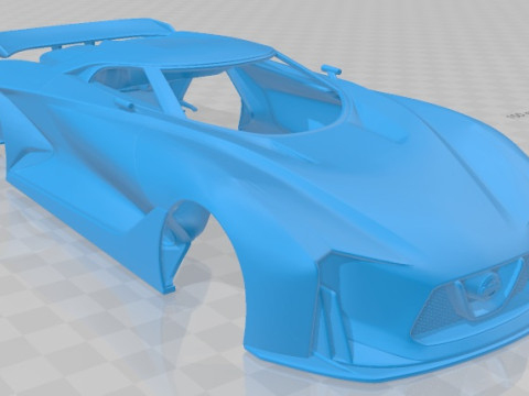 Nissan 2020 Vision 2014 Printable Body Car 3D 프린트 모델