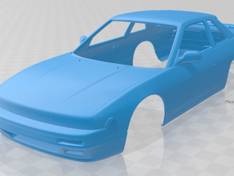 Nissan Silvia K S13 1989 Printable Body Car 3D-Druckmodell