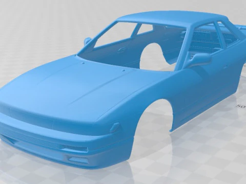 Nissan Silvia K S13 1989 Printable Body Car 3D Print Model