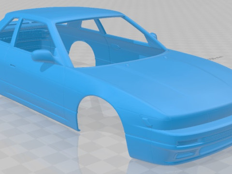 Nissan Silvia K S13 1989 Printable Body Car 3D-Druckmodell