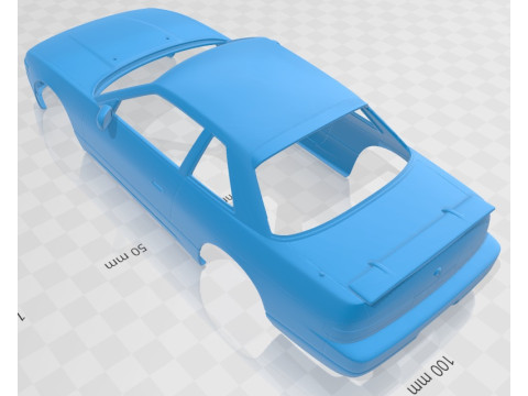 Nissan Silvia K S13 1989 Printable Body Car 3D-Druckmodell