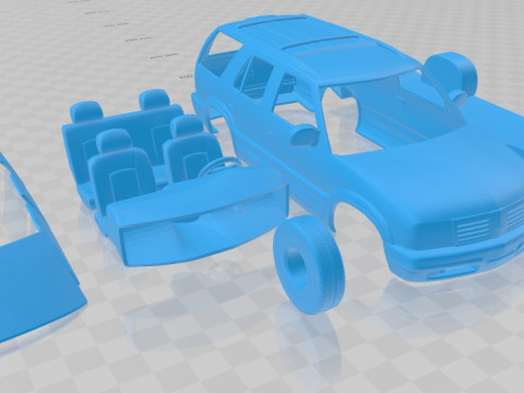 Oldsmobile Bravada F 1998 Printable Car Modèles 3D en vedette