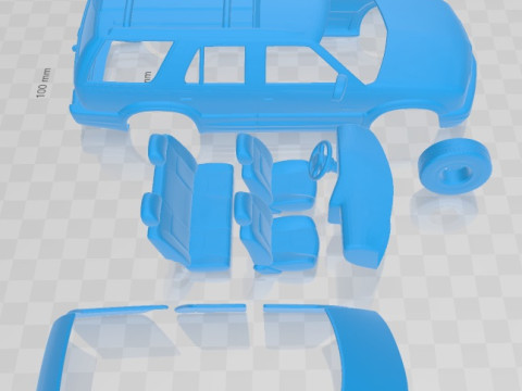 Oldsmobile Bravada F 1998 Printable Car Modèles 3D en vedette