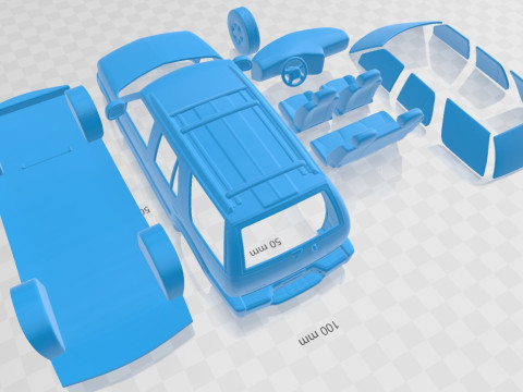 Oldsmobile Bravada F 1998 Printable Car Modèles 3D en vedette