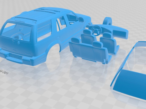 Oldsmobile Bravada F 1998 Printable Car Modèles 3D en vedette