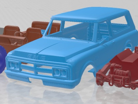 GMC Jimmy 1969 Printable Car Modelo de impresión 3D