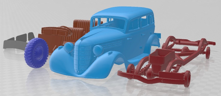 GAZ 61 1939 Printable Car Modèles 3D en vedette .c4d .max .obj .3ds .fbx .stl .blend 