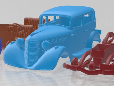 GAZ 61 1939 Printable Car 3D Print Model