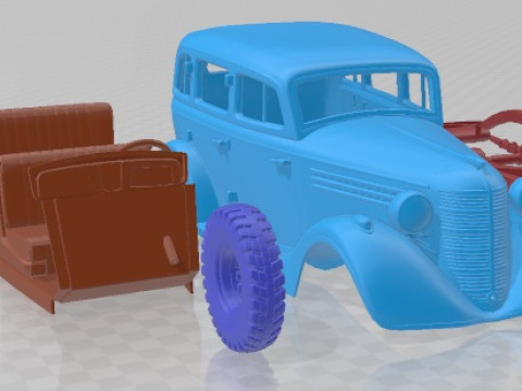 GAZ 61 1939 Printable Car Modèles 3D en vedette