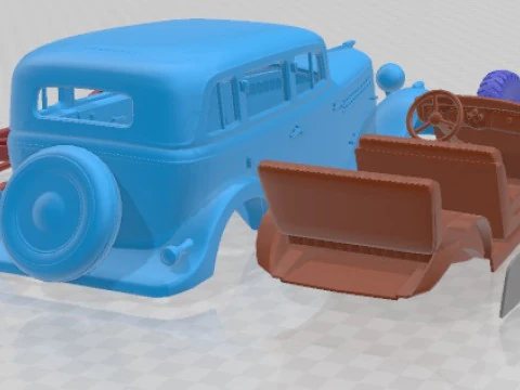 GAZ 61 1939 Printable Car 3D Print Model