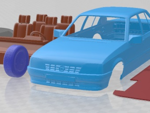Opel Rekord 1982 Printable Car Modèles 3D en vedette