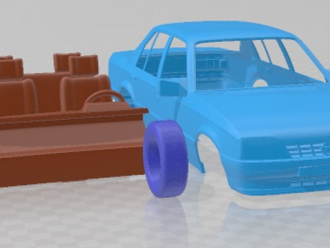 Opel Rekord 1982 Printable Car 3D Принт Модель